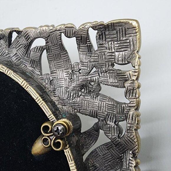 Vintage Wellesley Manor 3.5" X 5" Genuine Austrian Crystal Ornate Picture Frame - Picture 7 of 12